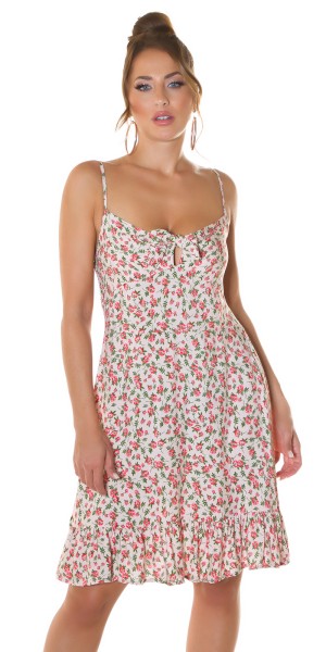 Trendy Sommer Träger Kleid mit Blumenprint