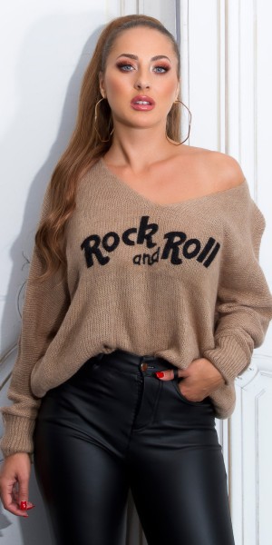Sexy Rock n Roll Oversize Pullover